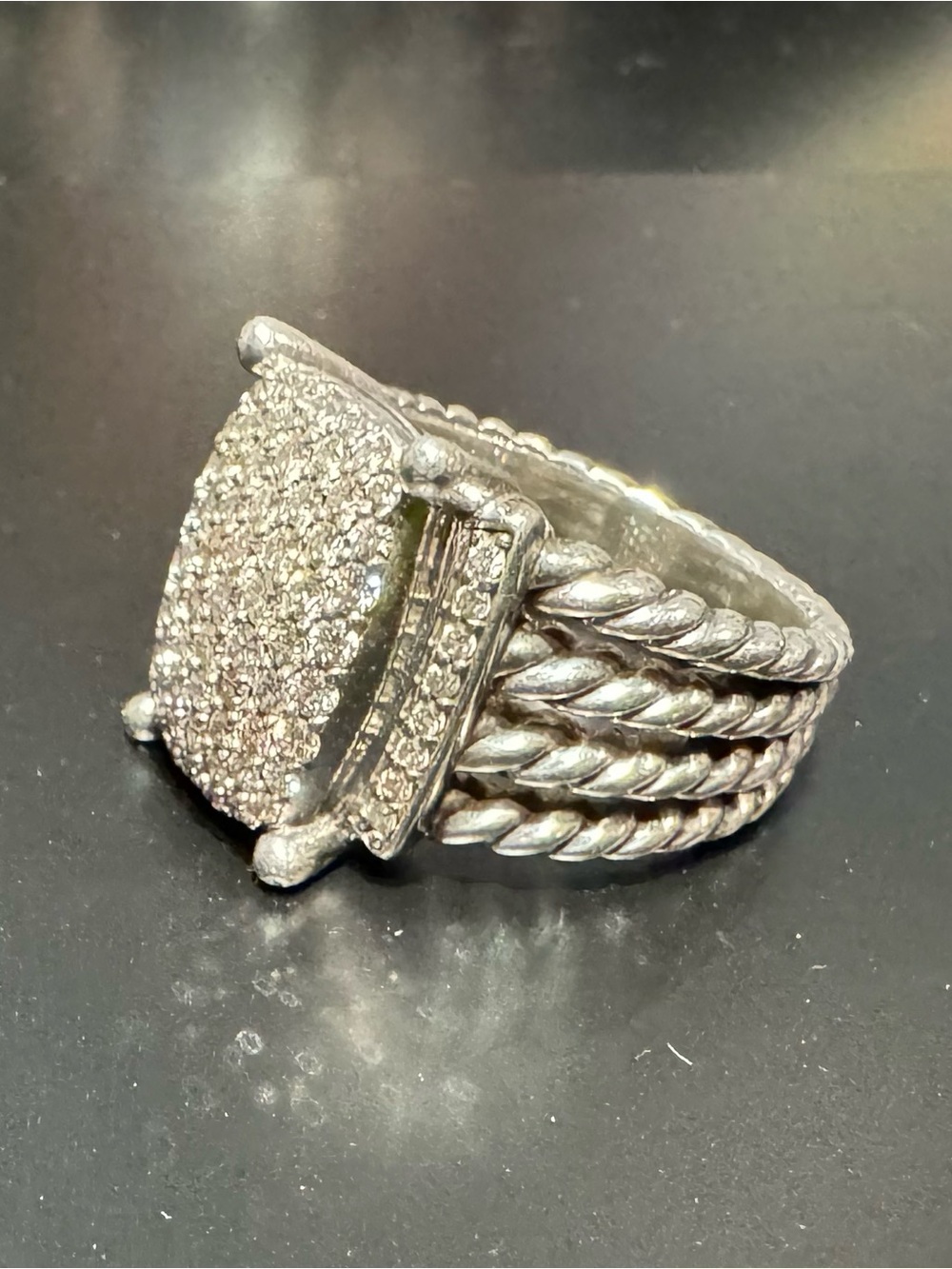David Yurman Wheaton Diamond Ring - Picture 2 of 6